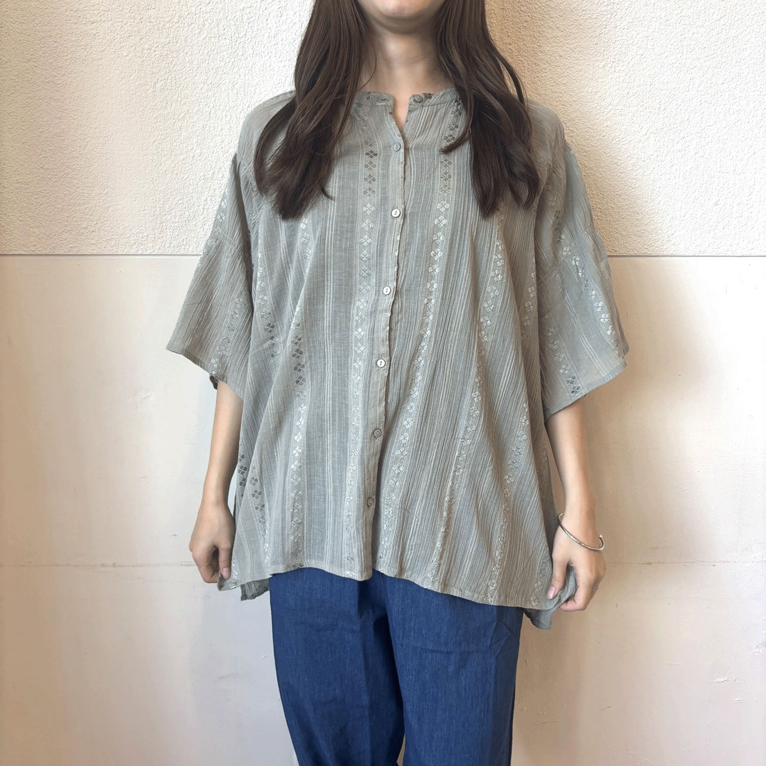 【LUPILIEN】 シャーリングブラウス - 画像6