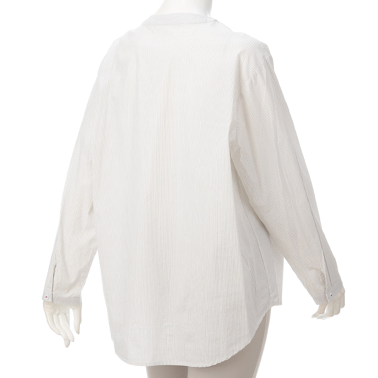 MAKITO ノーカラーステッチ配色ブラウス - 画像11