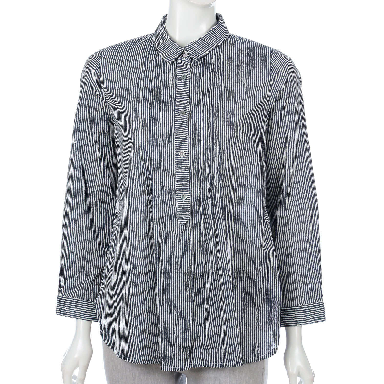 よろけストライプブラウス - 画像2