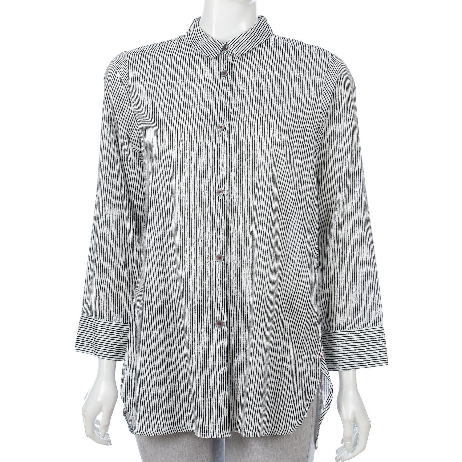 よろけストライプブラウス - 画像3