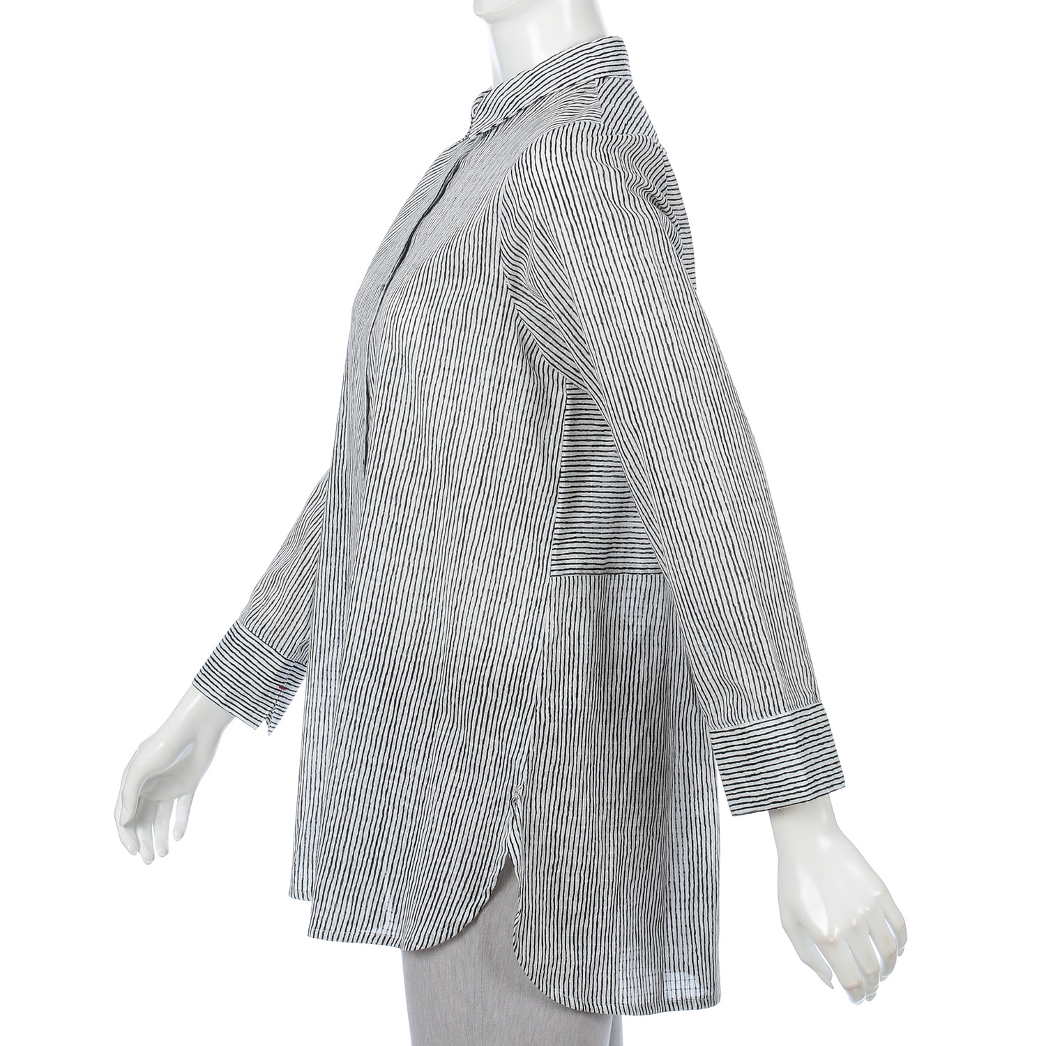 よろけストライプブラウス - 画像4