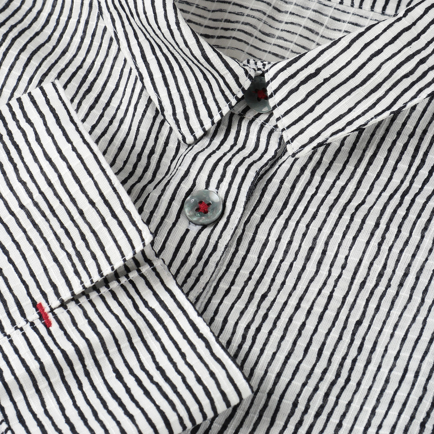 よろけストライプブラウス - 画像6