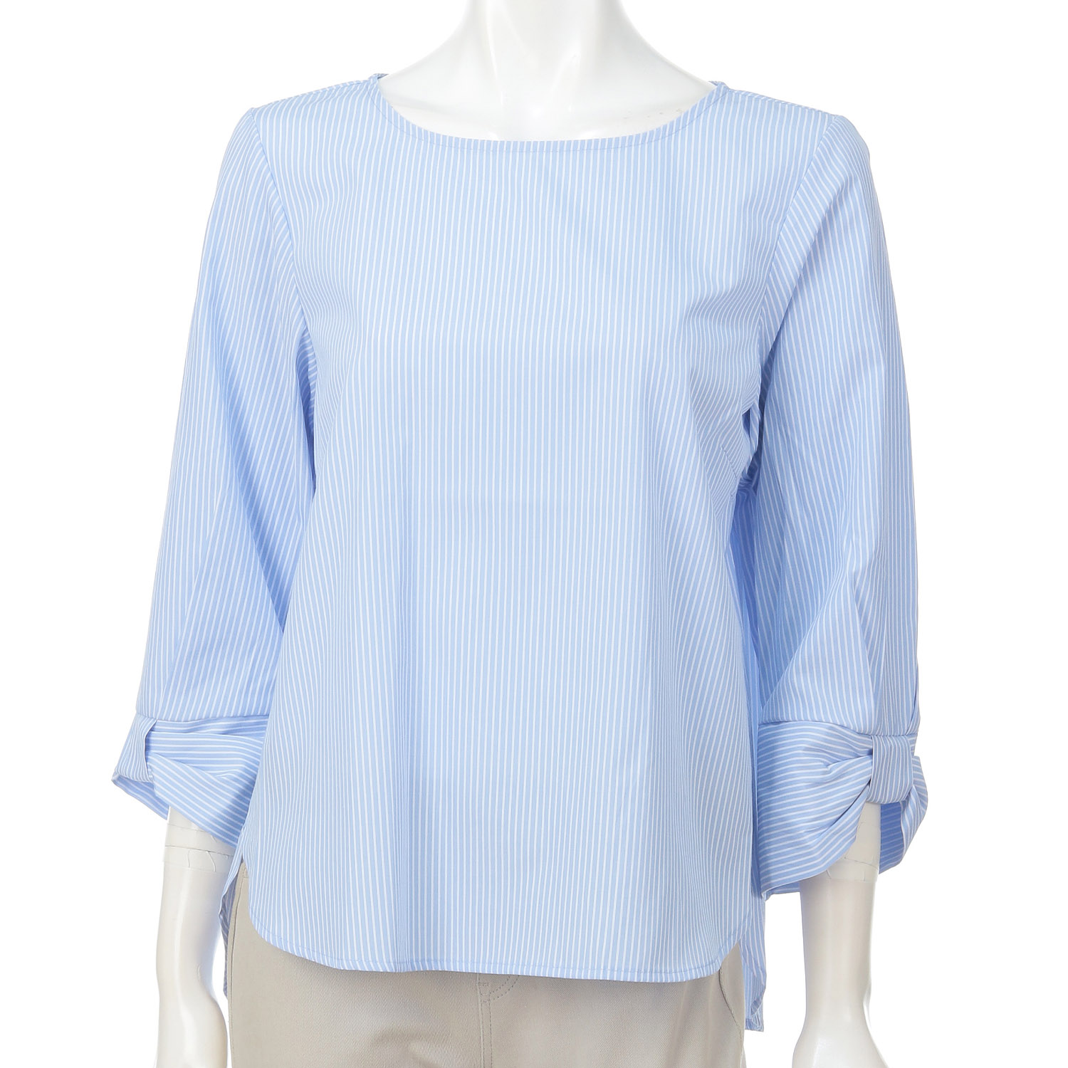 TCブロードリボンディテールブラウス