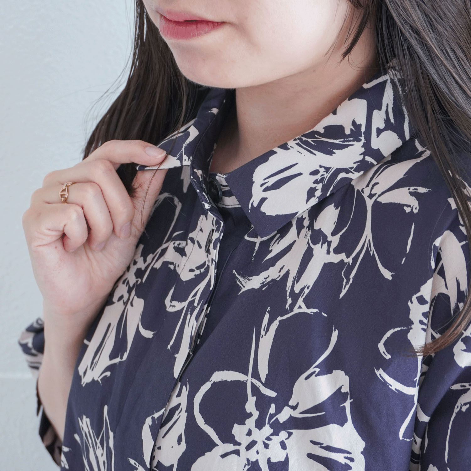 40ブロードインクジェットプリントワンピース - 画像4