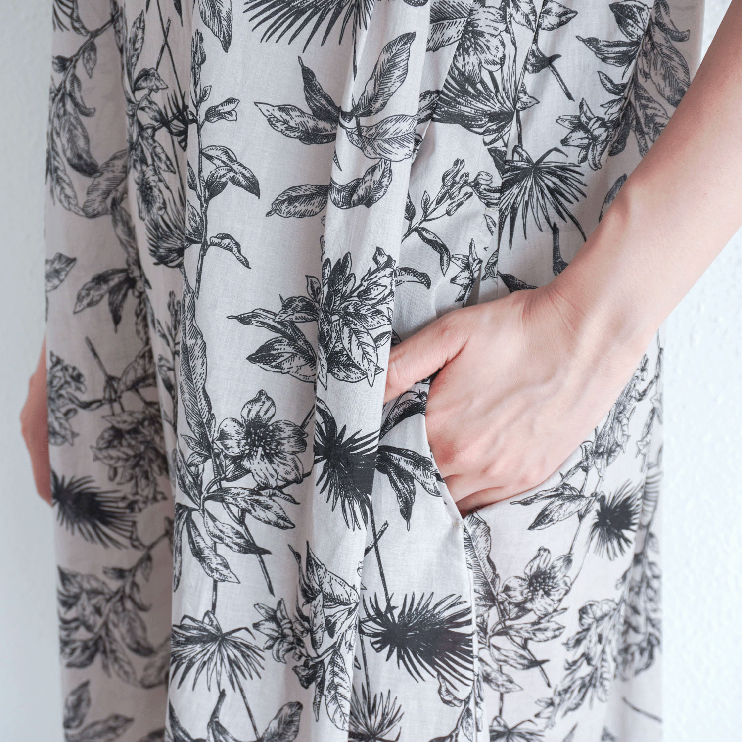 60ローンインクジェットプリントワンピース - 画像3