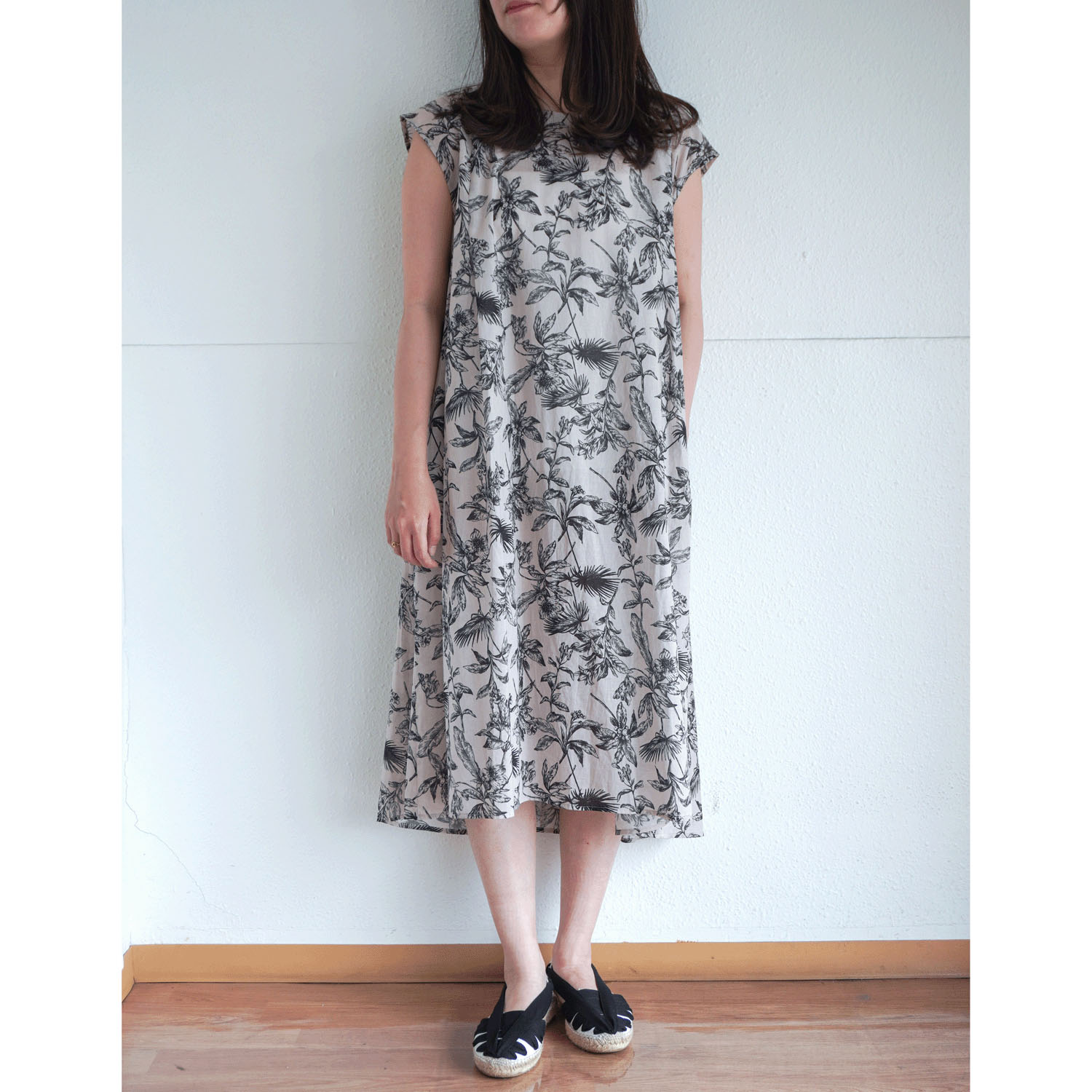 60ローンインクジェットプリントワンピース - 画像4