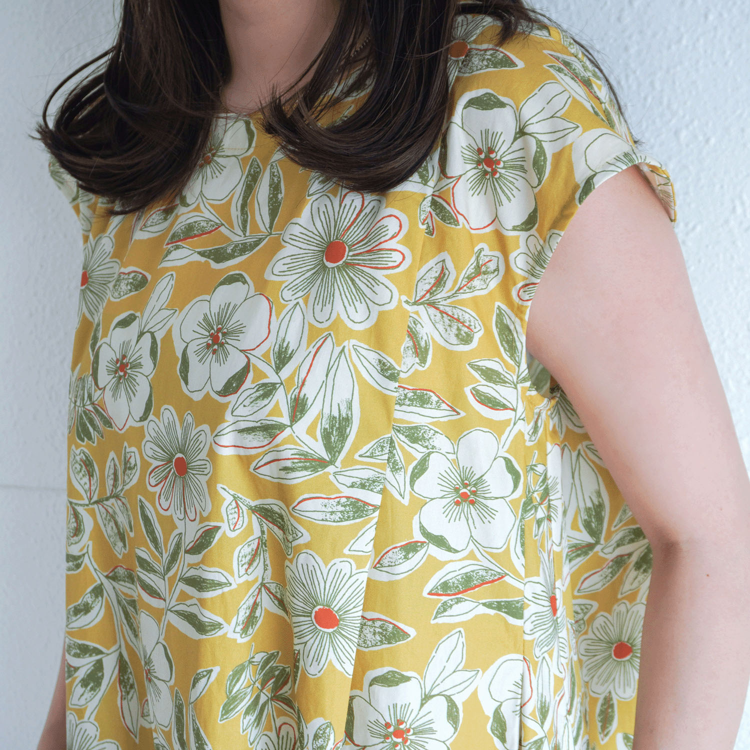 40ブロードインクジェットプリントワンピース - 画像3