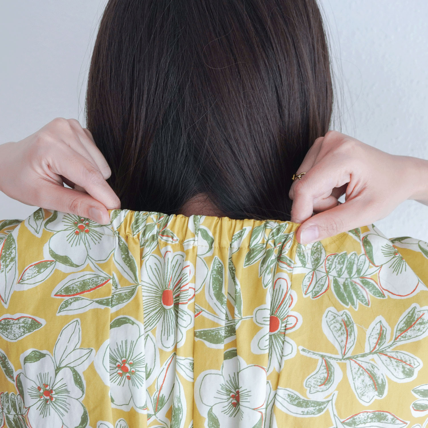 40ブロードインクジェットプリントワンピース - 画像4