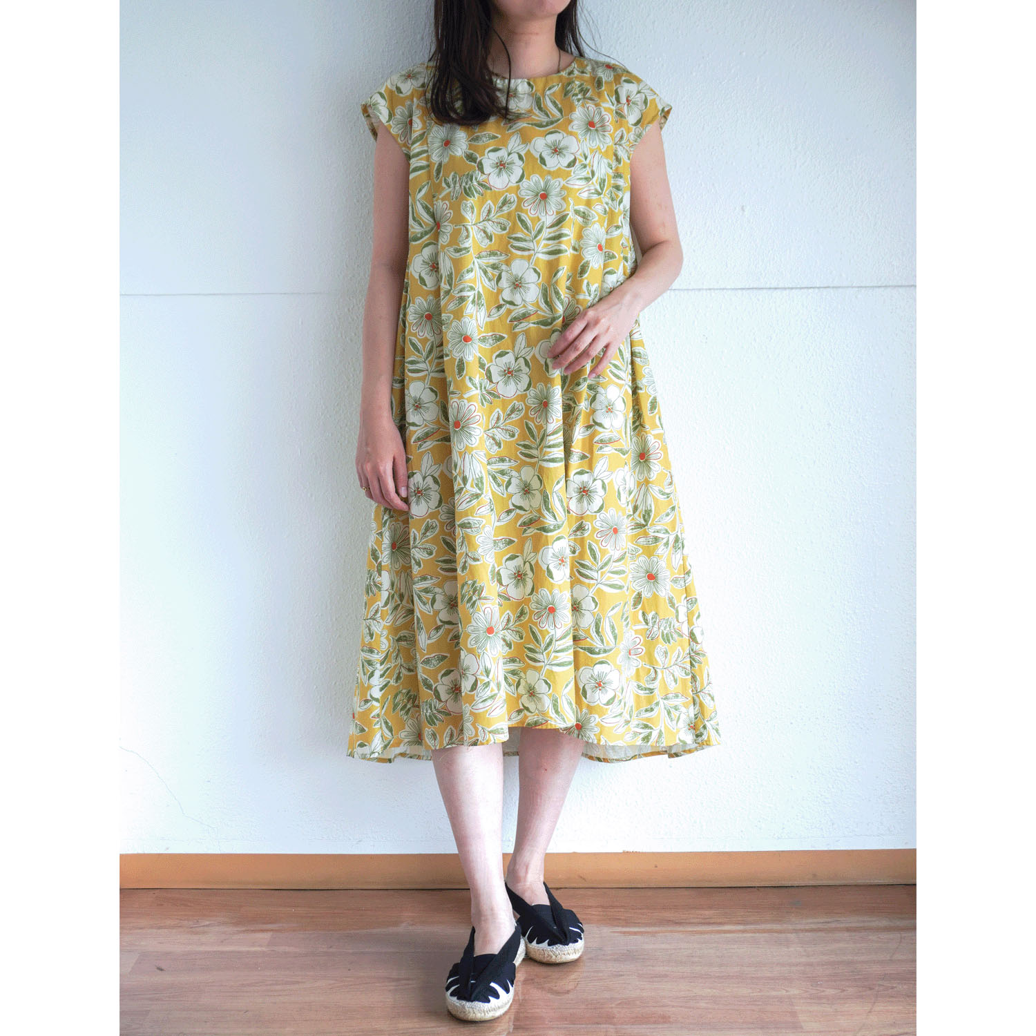 40ブロードインクジェットプリントワンピース - 画像6