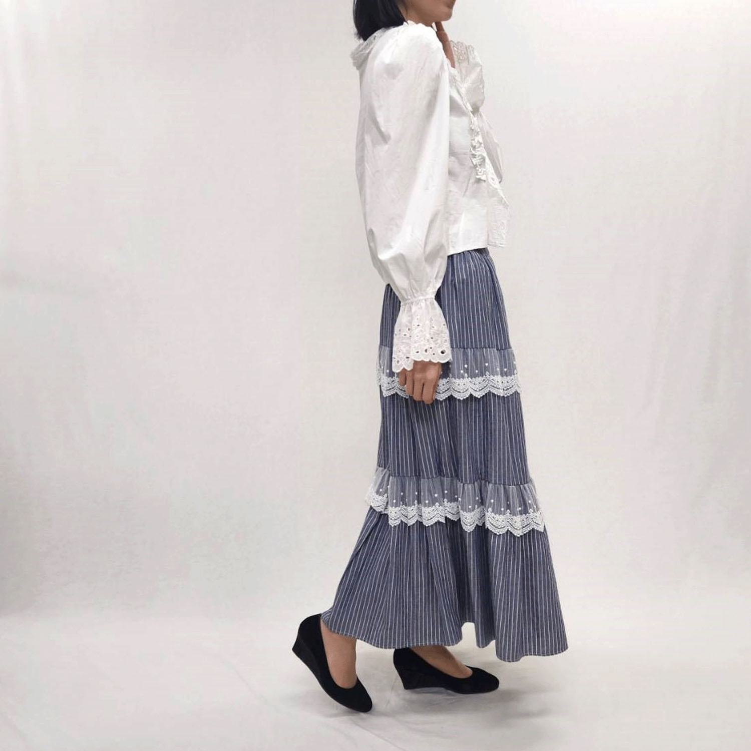 フリルデザインブラウス - 画像3