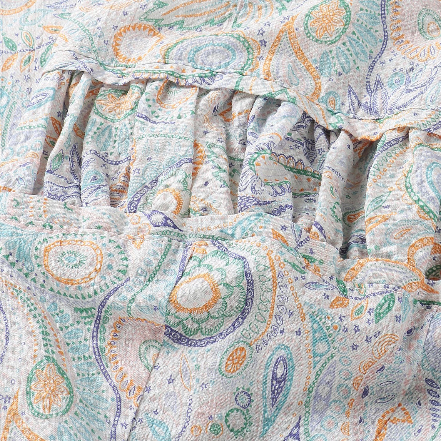 リバティペイズリー柄ブラウス - 画像5