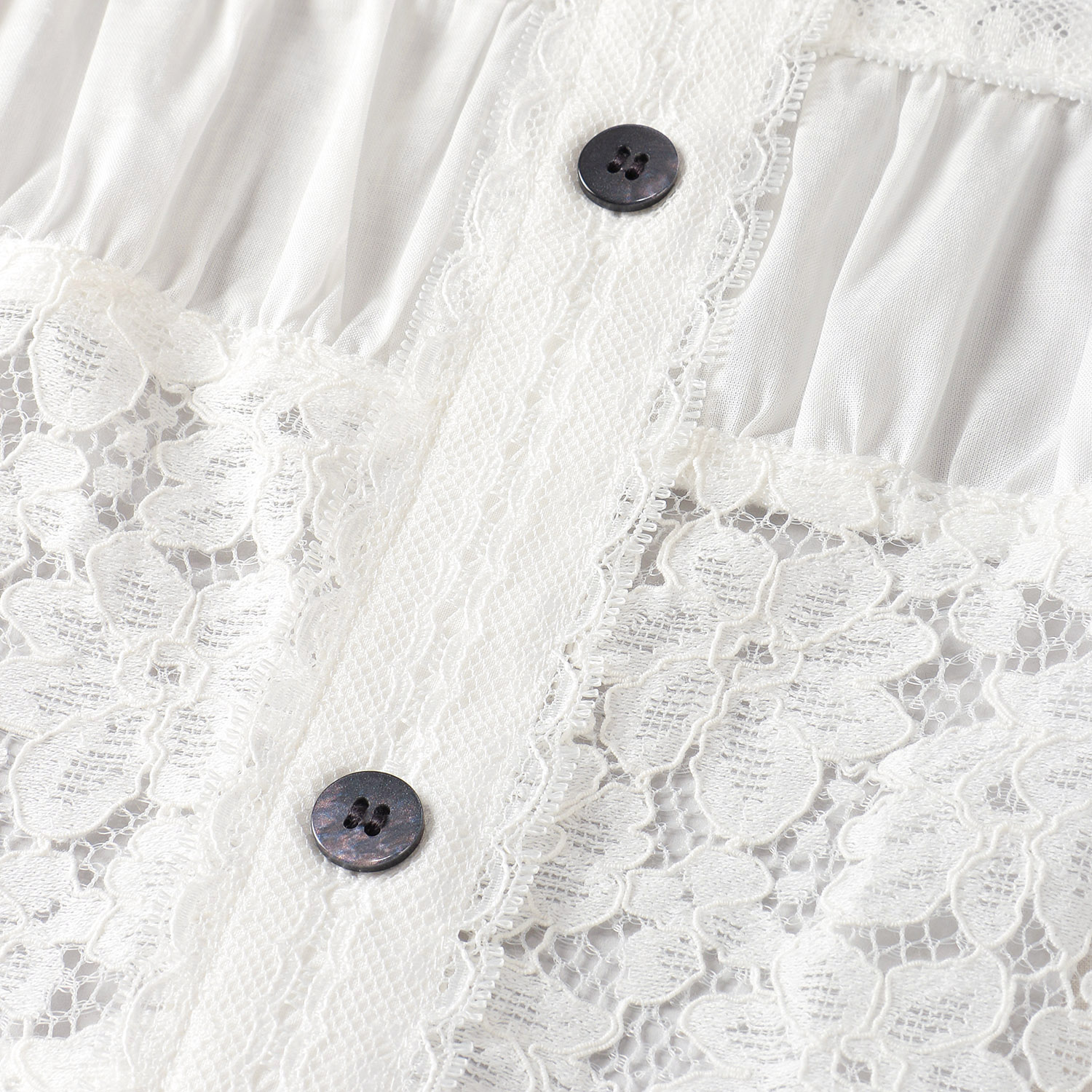 レース切替ブラウス - 画像5