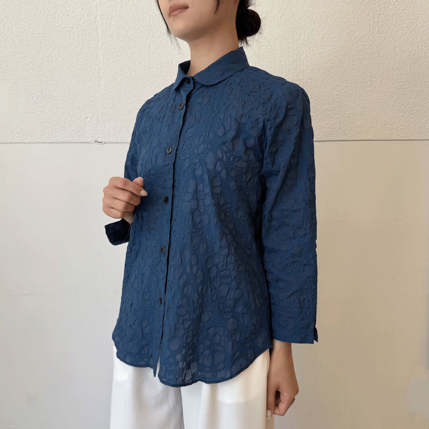 塩縮無地七分袖 - 画像3