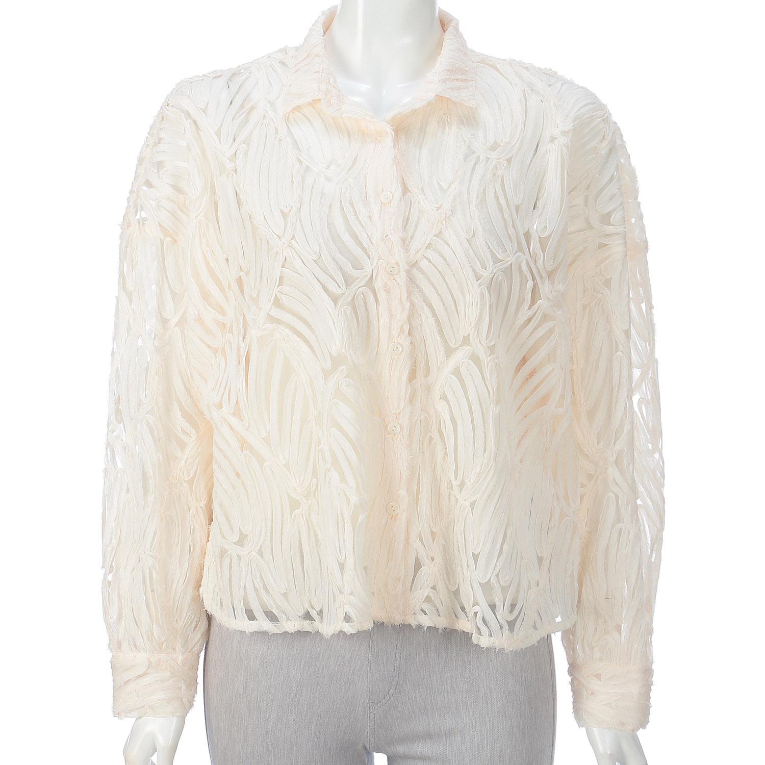 テープヤーンブラウス - 画像8