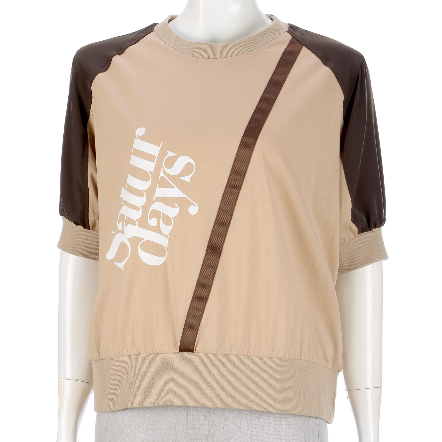 ロゴプリント切替プルオーバー - 画像1