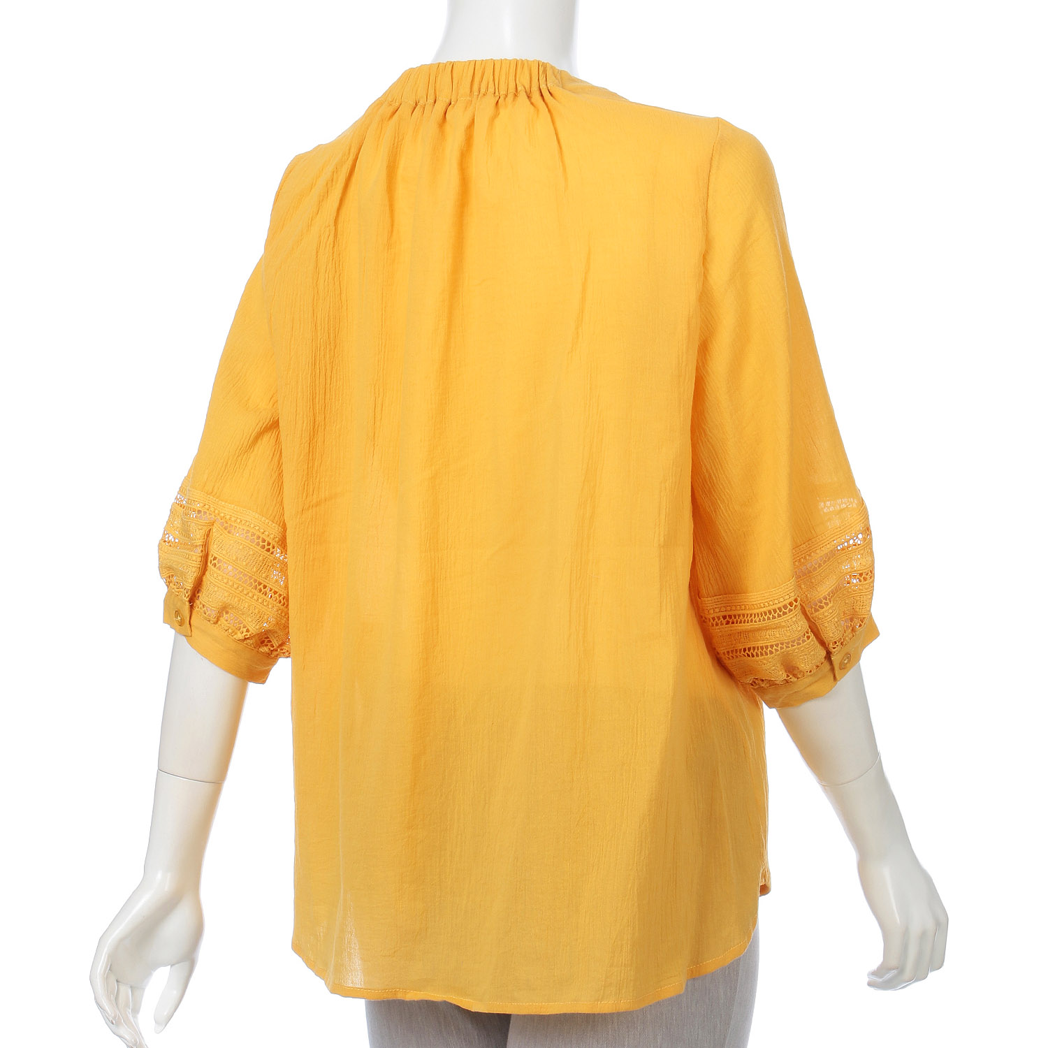 強撚綿レース使いプルオーバー - 画像5