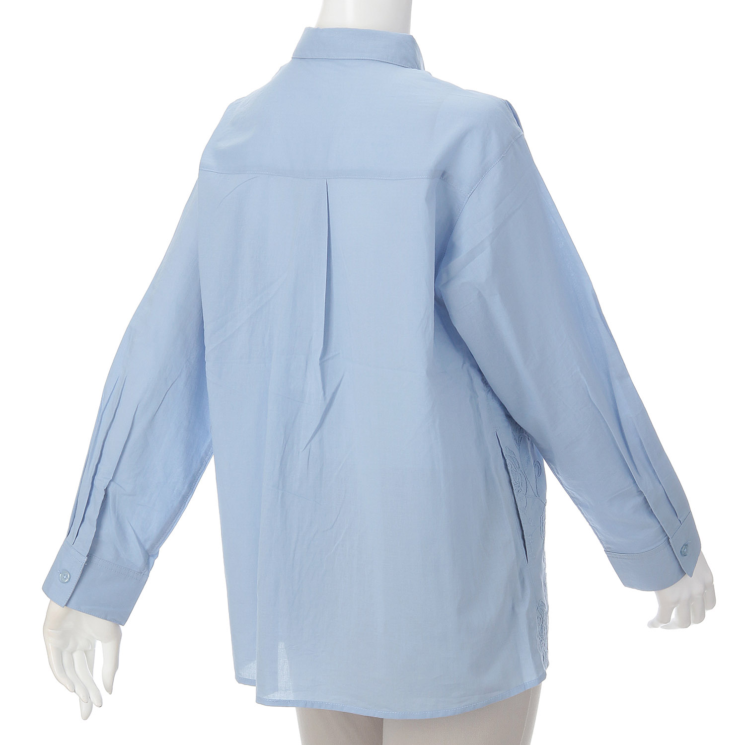 綿シフォンコード刺繍ブラウス - 画像6