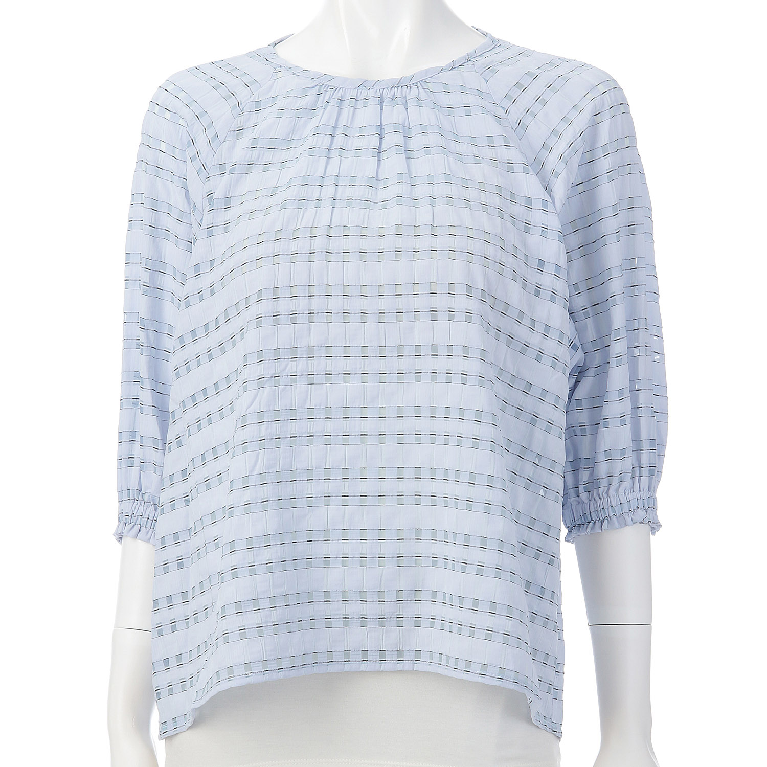 シアーチェックプルオーバー