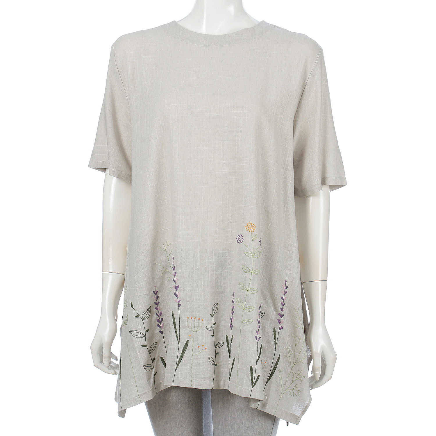 裾刺繍チュニック