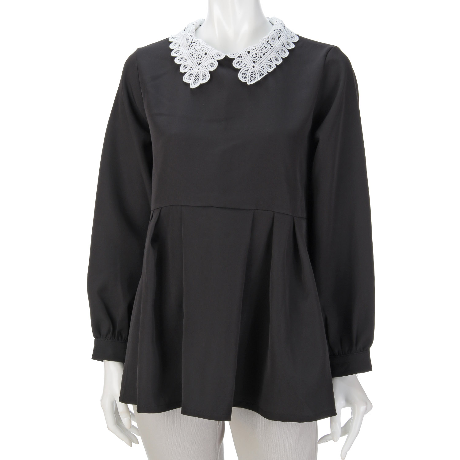 ペプラムフレアブラウス - 画像1