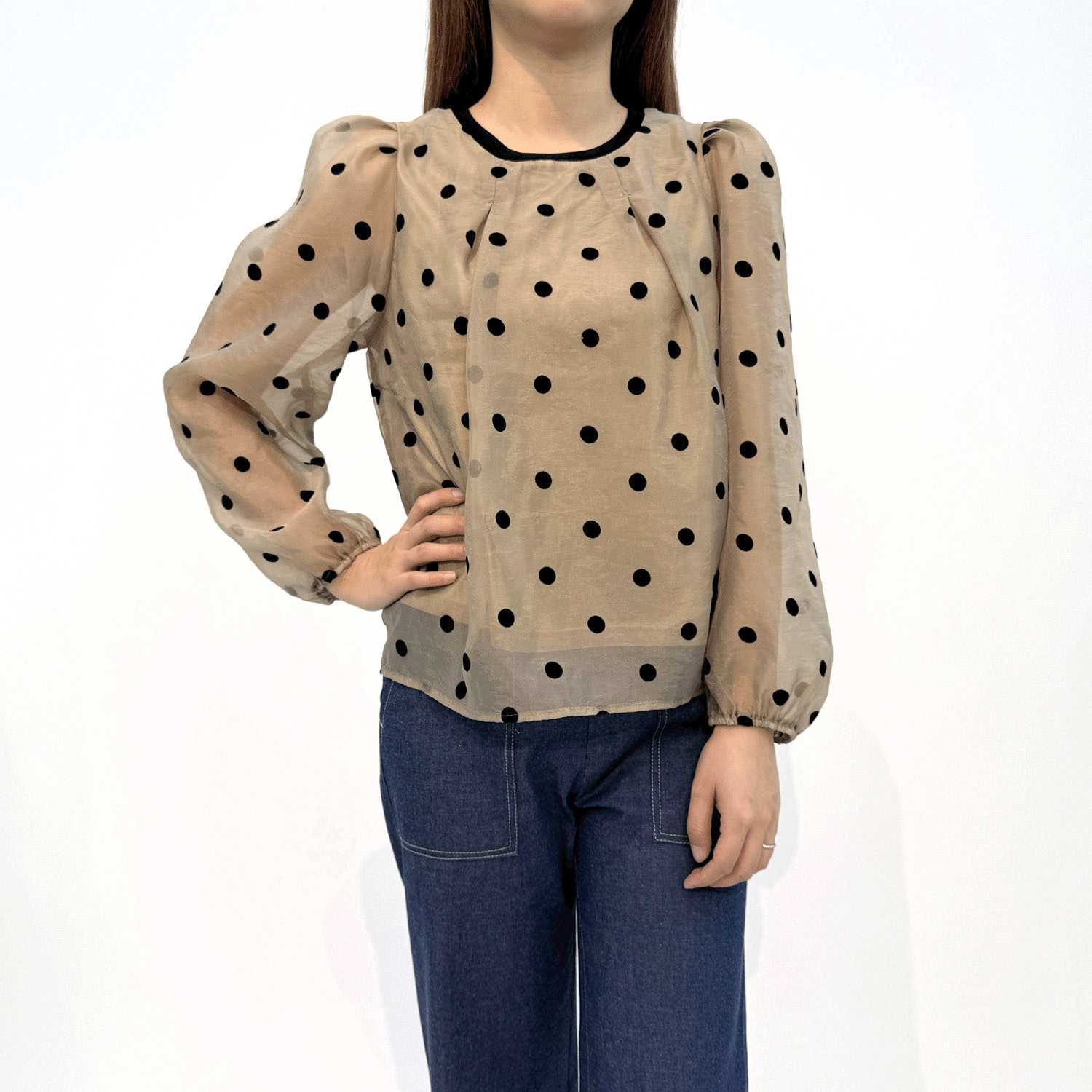 フロッキードットプルオーバー - 画像7