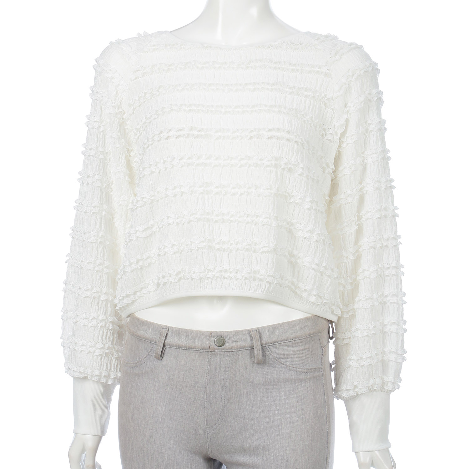 シャーリングフリルプルオーバー - 画像4