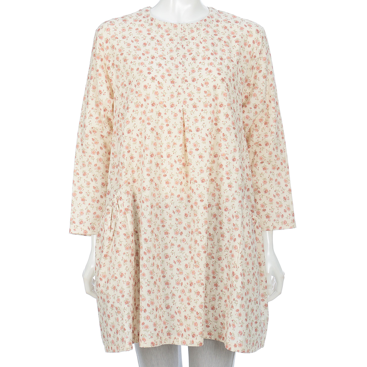 ダブルガーゼ花柄チュニック