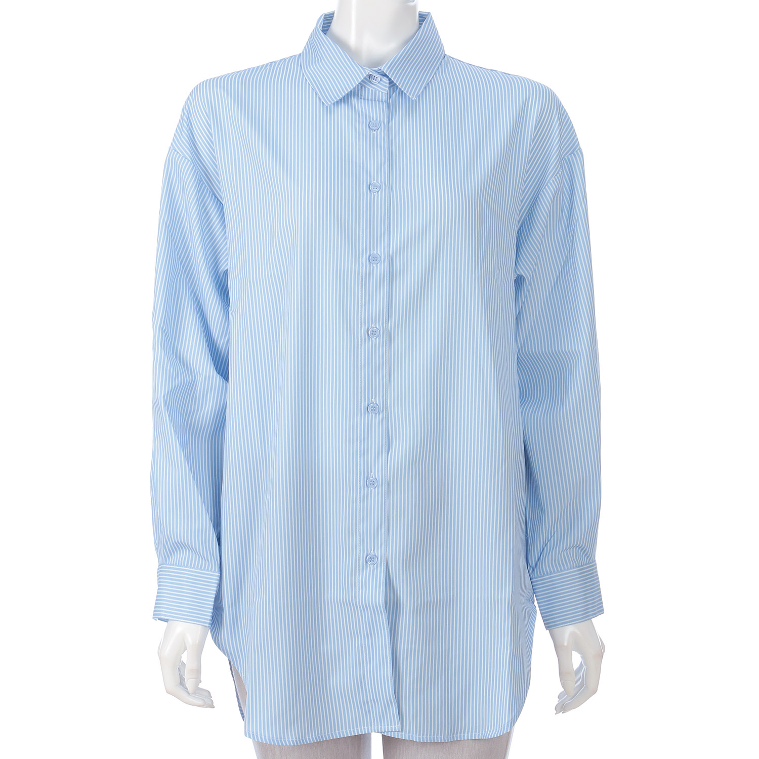 ラッシュガードストライプブラウス - 画像5