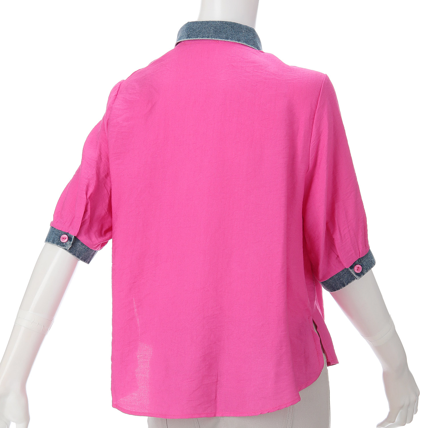 デニムカラーブラウス - 画像6