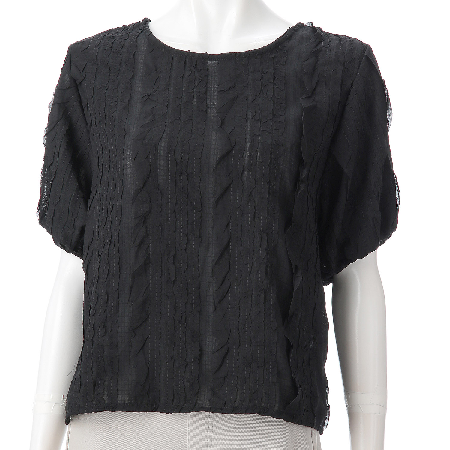 【my life】パフスリーブ半袖ブラウス - 画像5