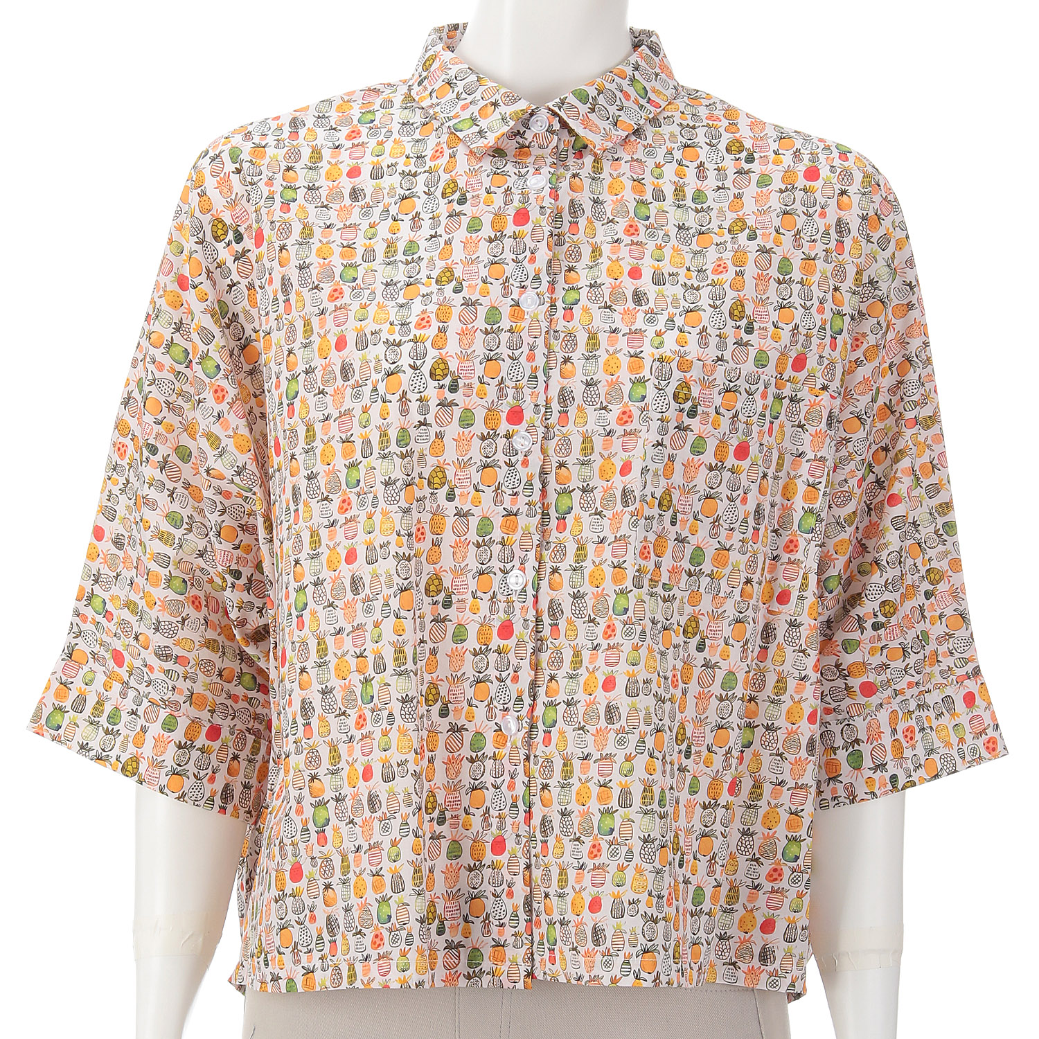 プリントブラウス