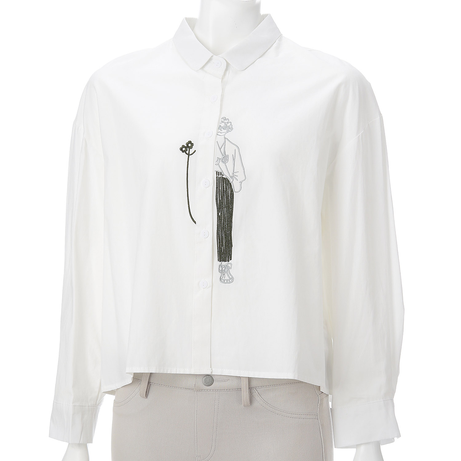 刺繍デザインブラウス