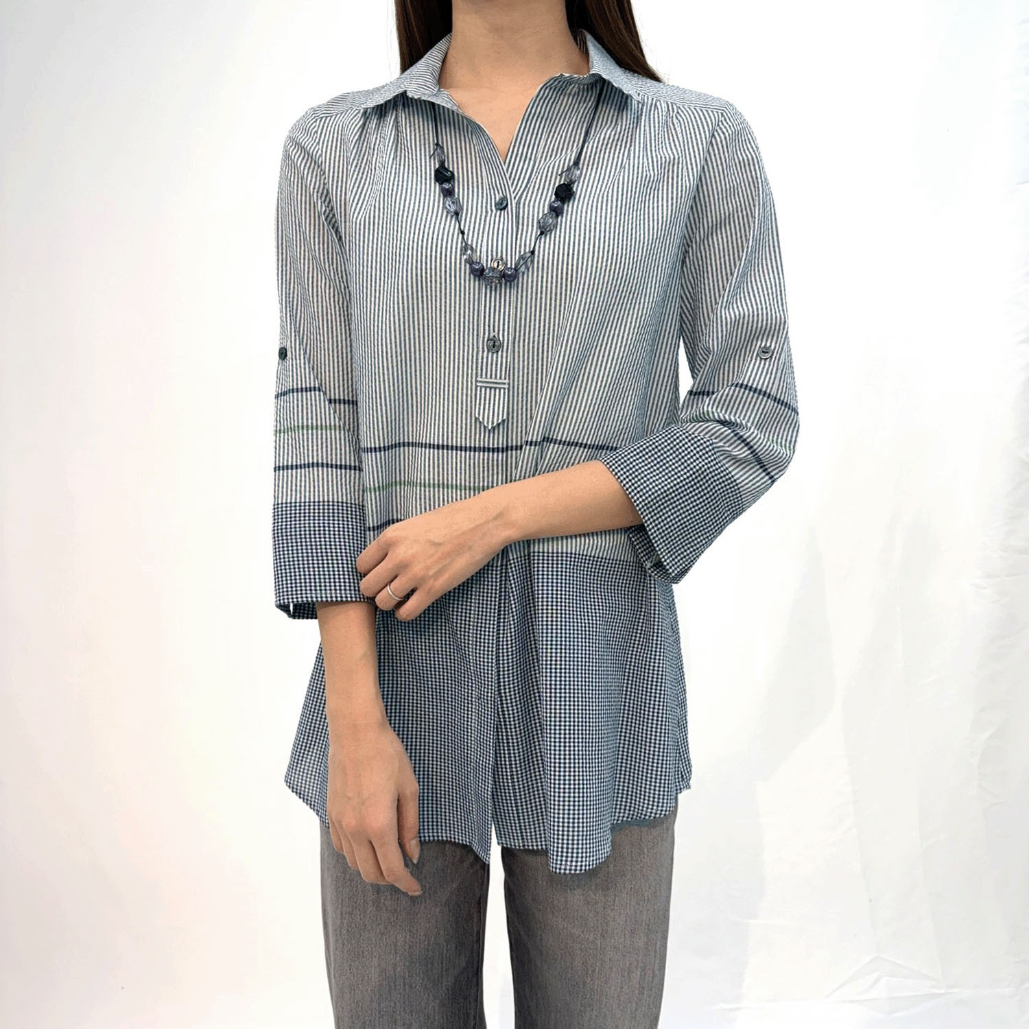 UVパネル柄ネックレス付きチュニック - 画像15