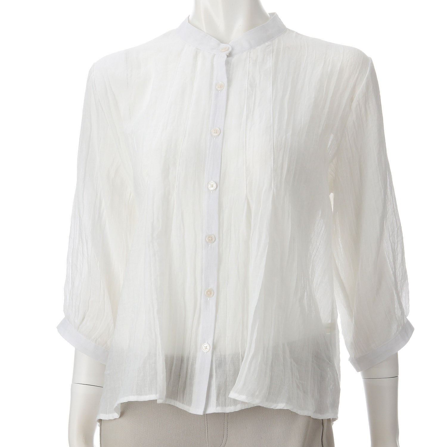 綿ガーゼダーツブラウス - 画像2