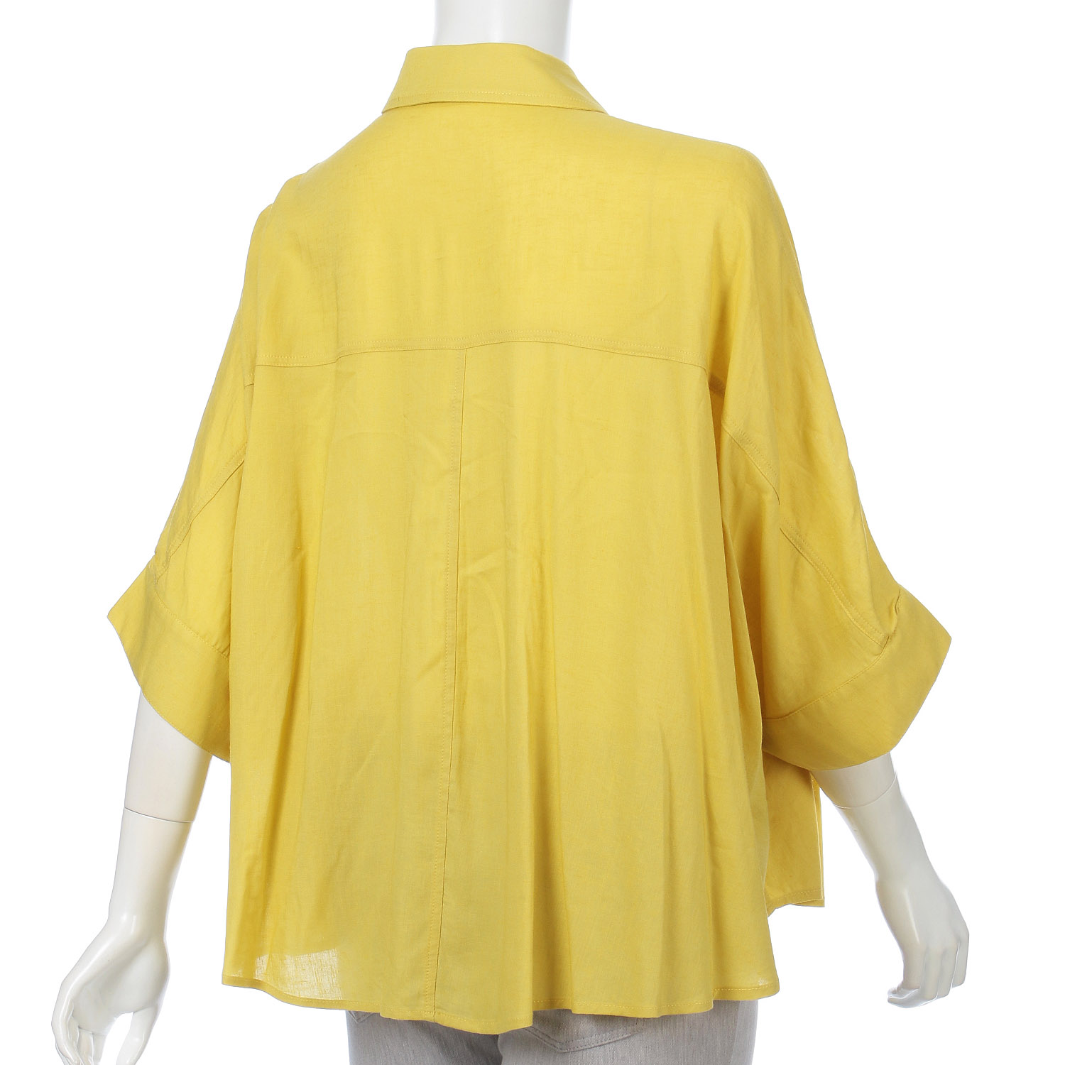 綿麻洗いシャツブラウス - 画像5