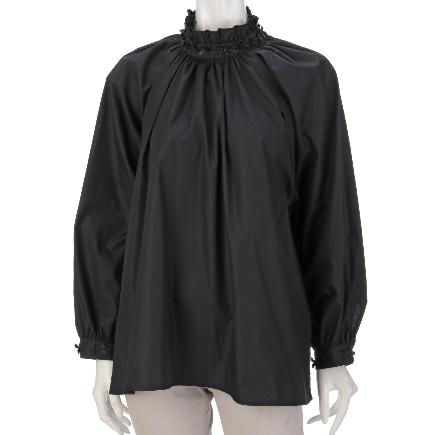 フリルネックギャザーブラウス - 画像3