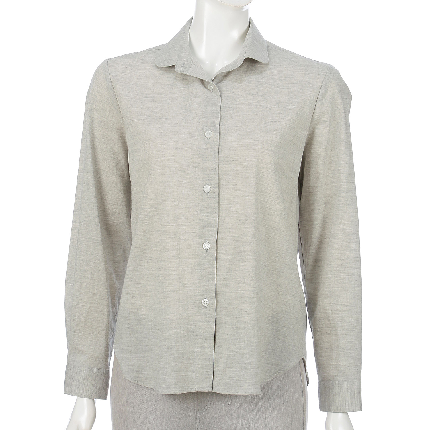 オーガニックコットン無地シャツ - 画像2