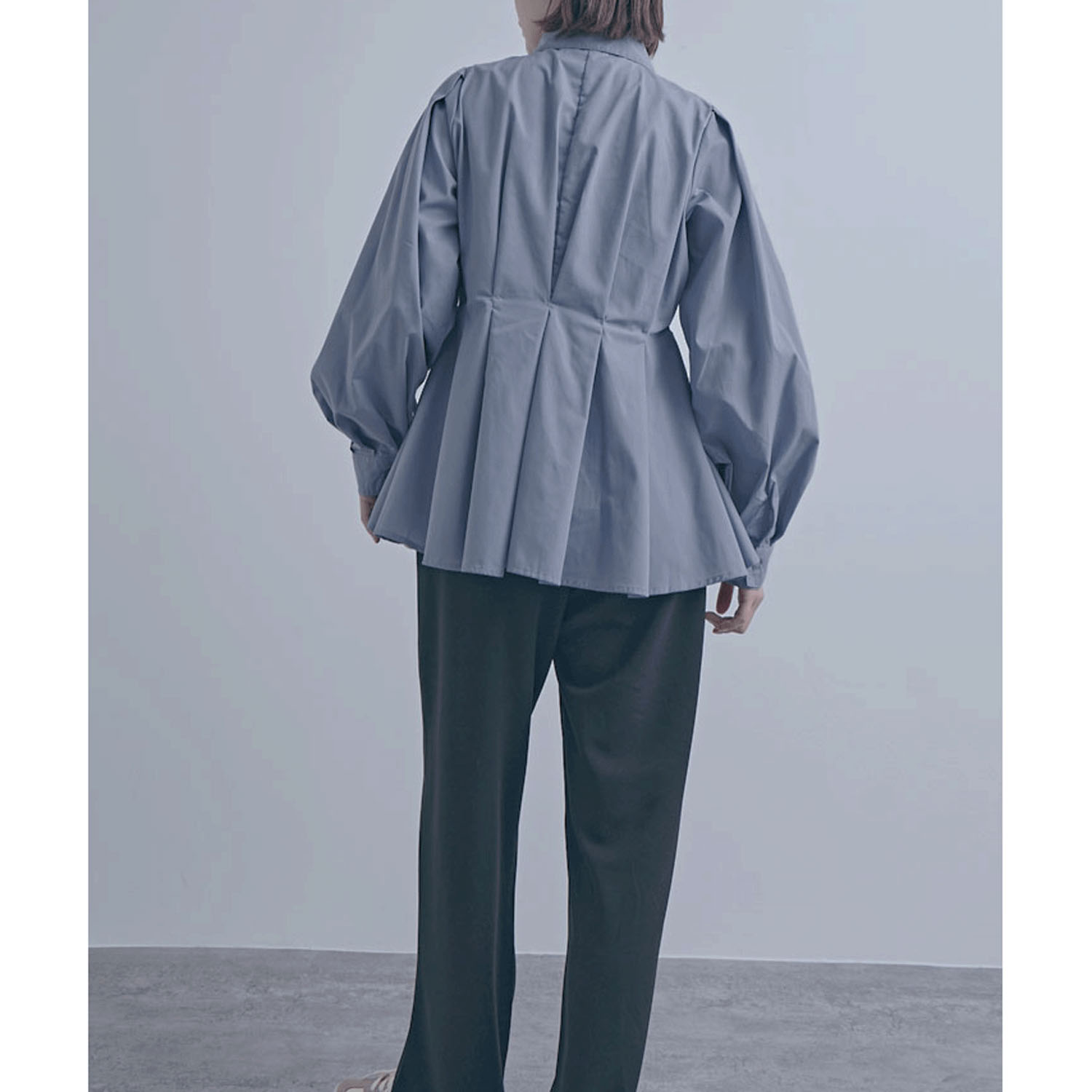 【ETONET限定 お取り寄せ】ウエストボリュームタックブラウス - 画像15