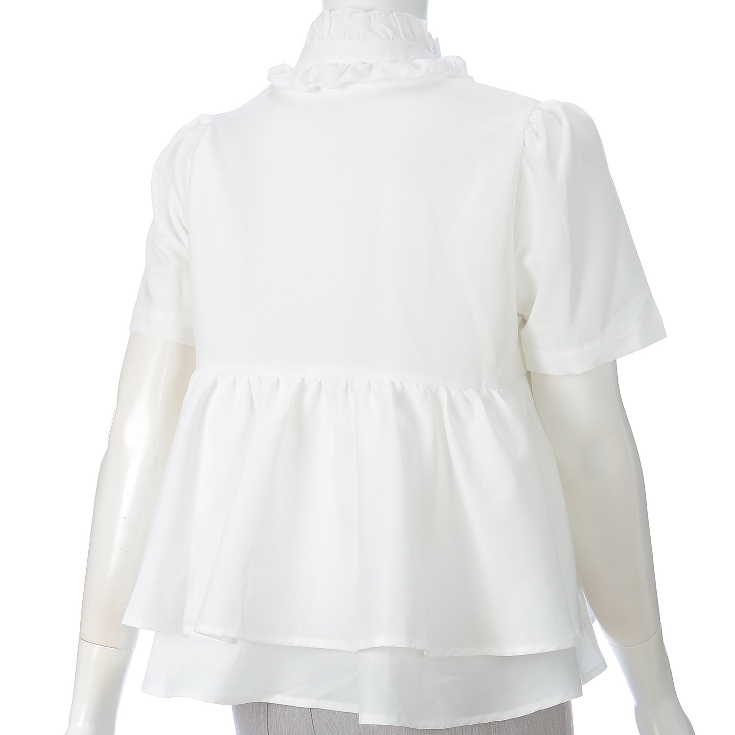 フリルネックブラウス - 画像4