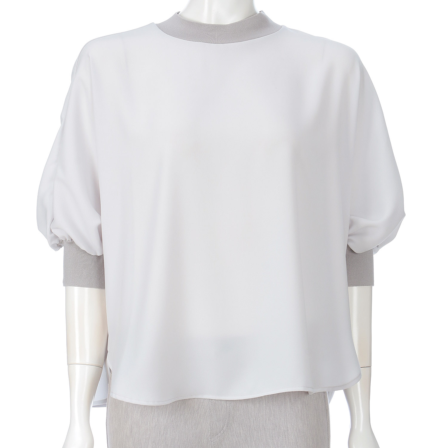 ジョーゼットリブプルオーバー