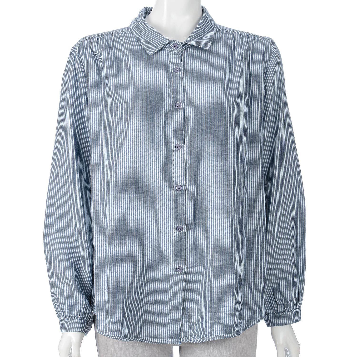 MAKITO ダブルガーゼストライプブラウス