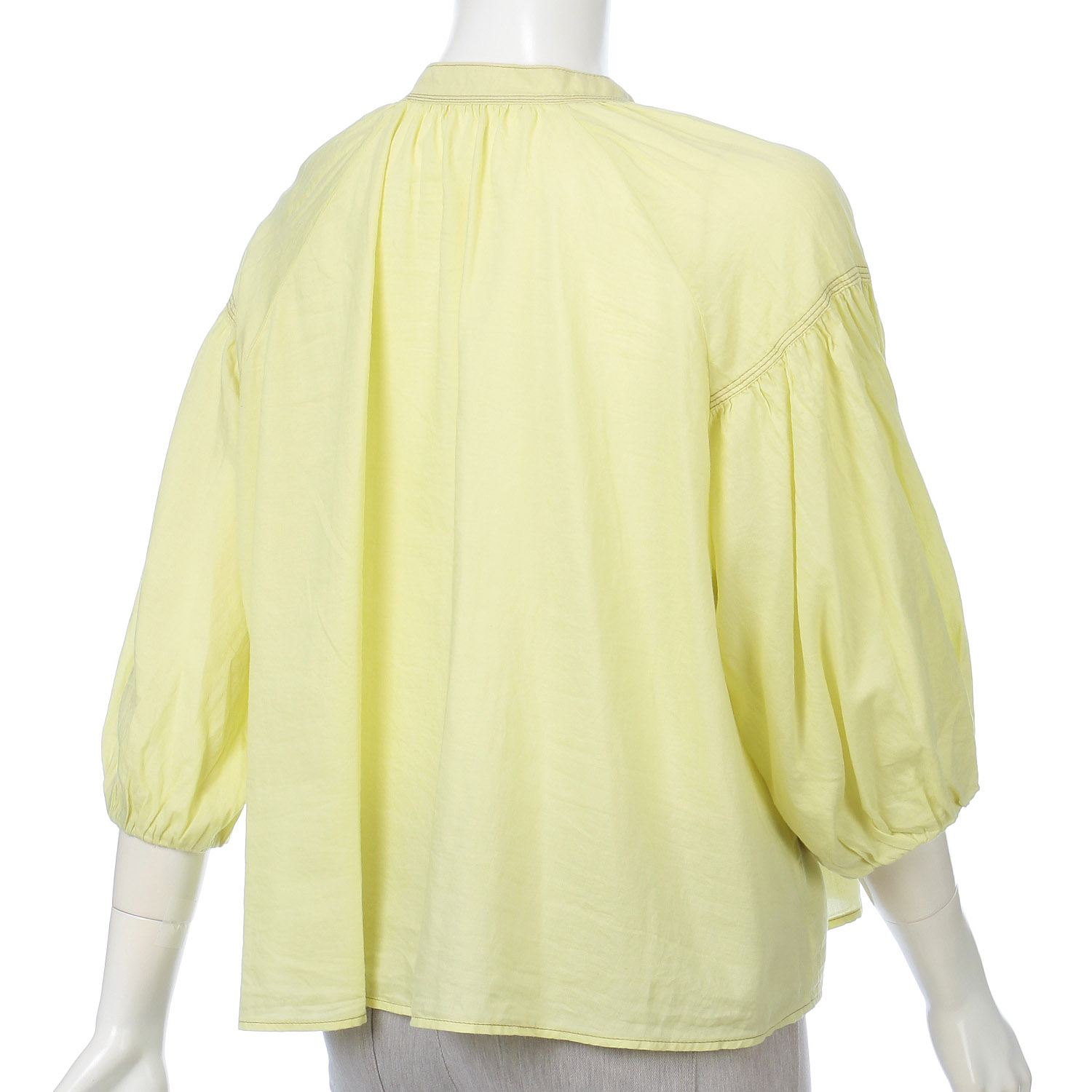 デニムライクピンタックブラウス - 画像4