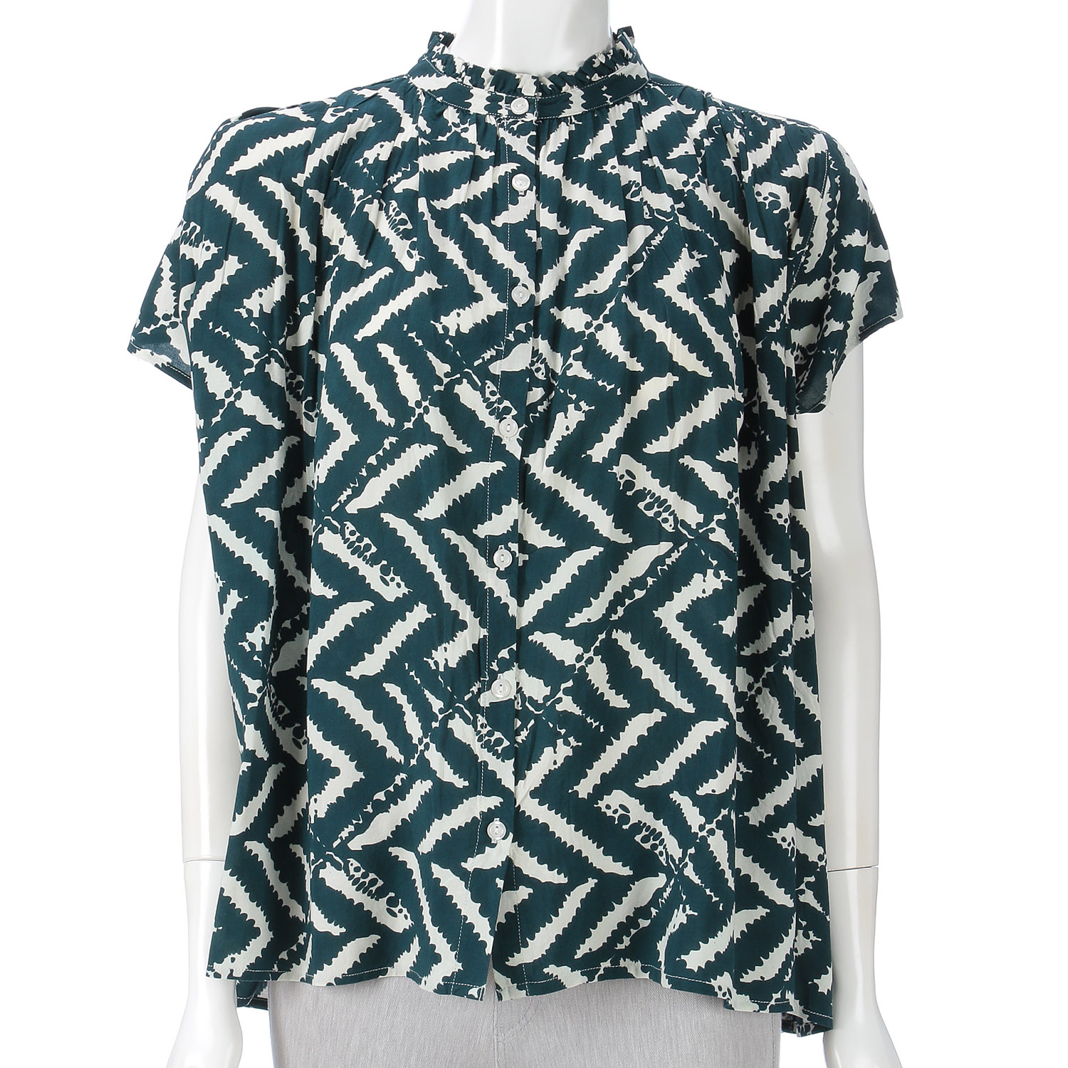 プリントブラウス