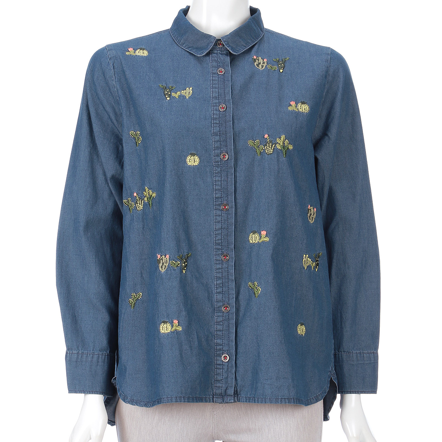 デニム刺繍BL（サボテン柄） - 画像5