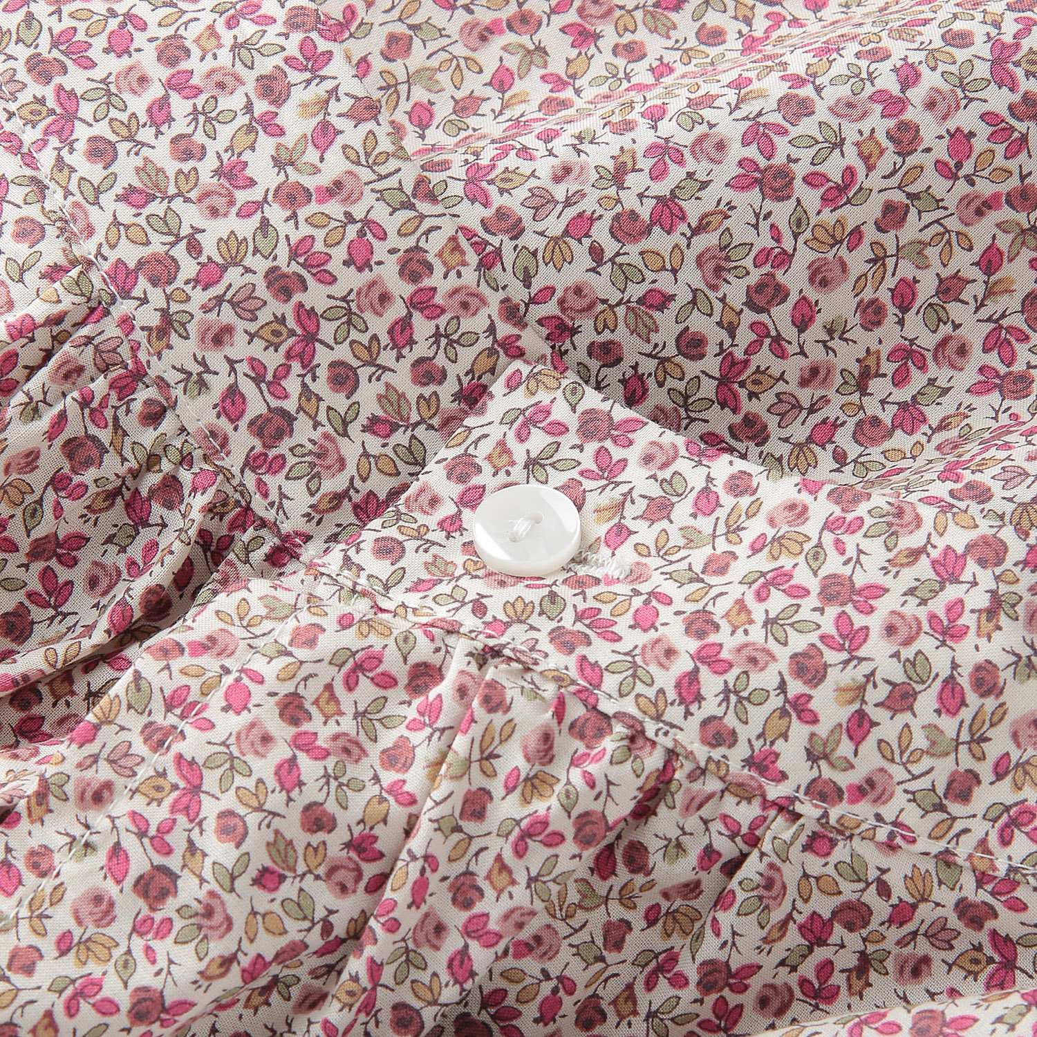 小花柄プリントかぶりブラウス - 画像3