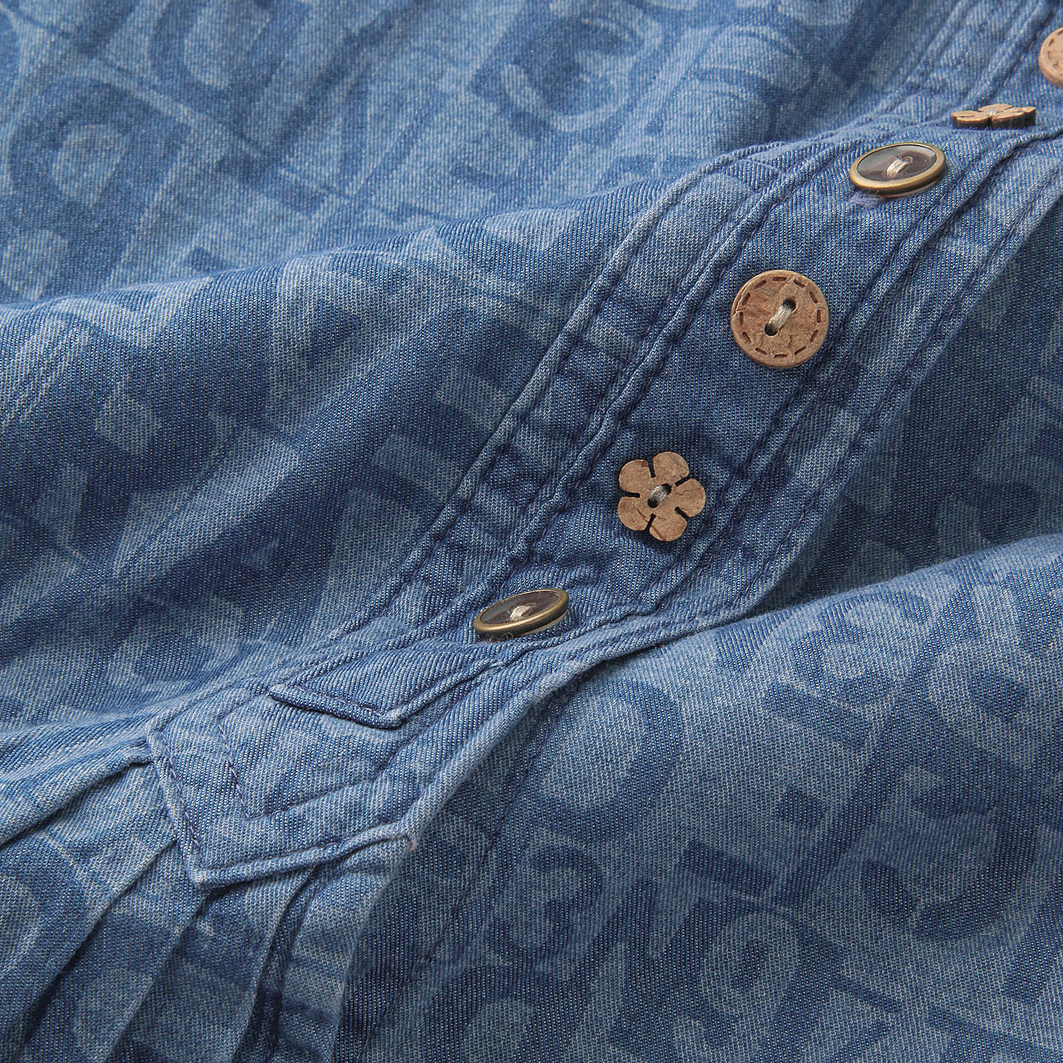 デニムプリントブラウス - 画像3