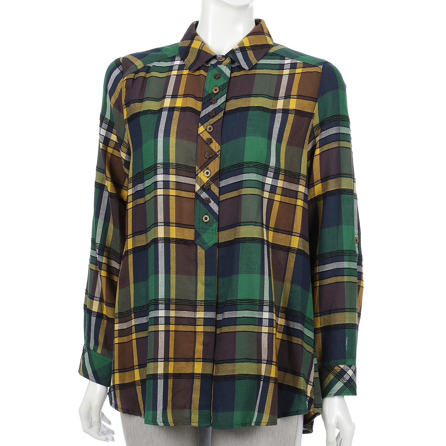 モールチェックブラウス - 画像6