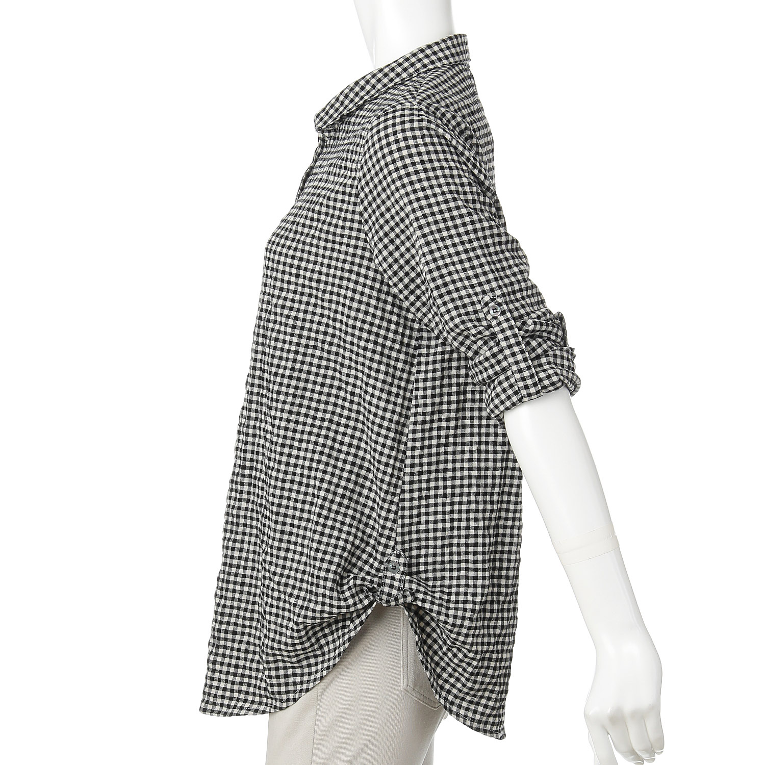 ギンガムチェックブラウス - 画像2