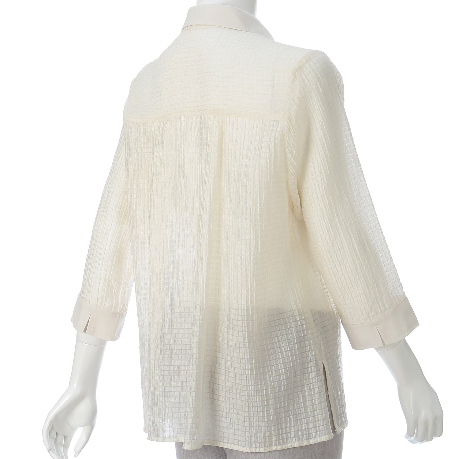 コード刺繍シャドーブラウス - 画像2