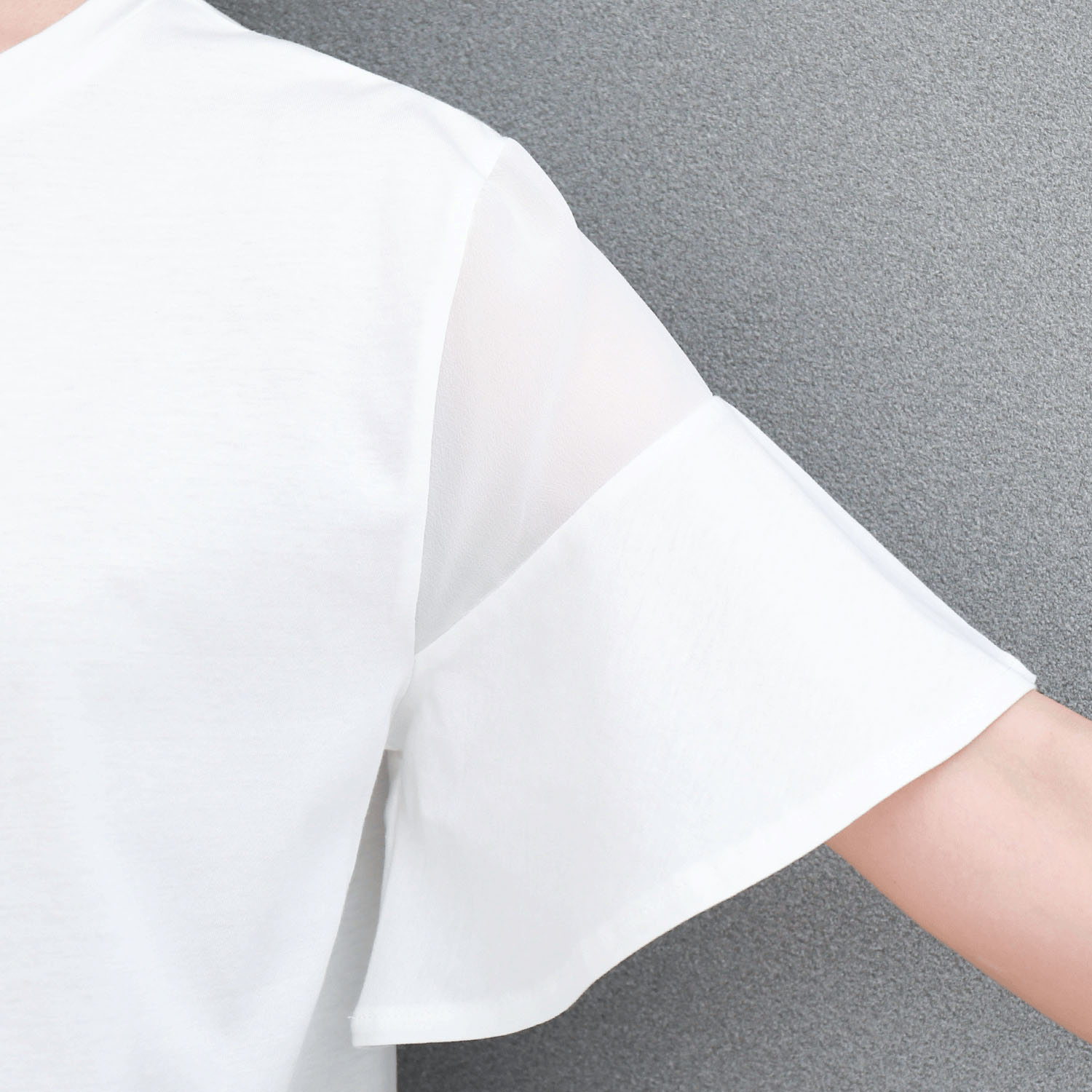 【お取り寄せ】マルレーヌジョベル バイオシルケット袖切替プルオーバー - 画像8